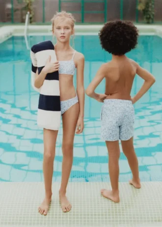 Bikini mit Blumenmuster