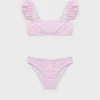 Bikini mit Blumenmuster und Rüschen Bikini mit Blumenmuster und Rüschen