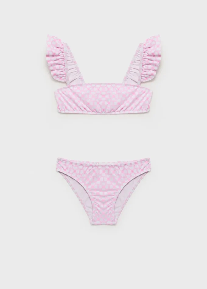 Bikini mit Blumenmuster und Rüschen Bikini mit Blumenmuster und Rüschen
