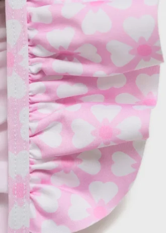 Bikini mit Blumenmuster und Rüschen