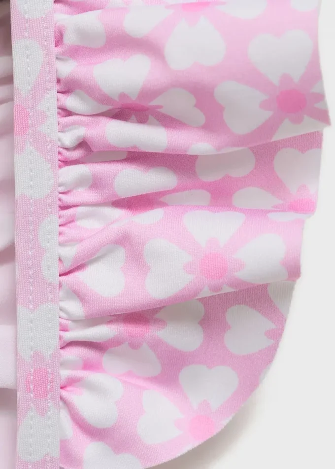 Bikini mit Blumenmuster und Rüschen Bikini mit Blumenmuster und Rüschen