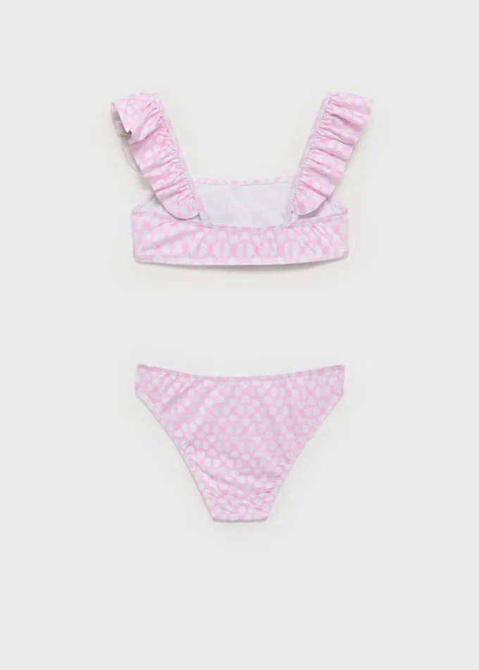Bikini mit Blumenmuster und Rüschen Bikini mit Blumenmuster und Rüschen