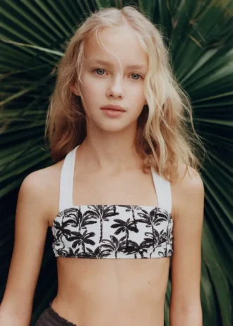 Bikini mit Palmenprint