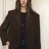 Blazer aus Wolle mit Mikro-Hahnentrittmuster Blazer aus Wolle mit Mikro-Hahnentrittmuster