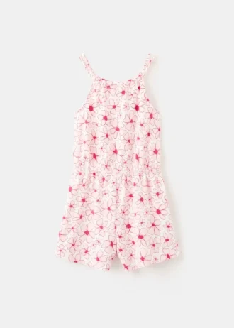 Blumen-Kurzjumpsuit