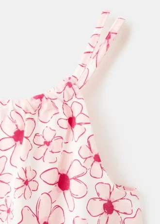Blumen-Kurzjumpsuit