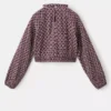 Blumenbluse aus Baumwolle Blumenbluse aus Baumwolle