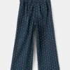 Blumenmuster-Hose aus Mikro-Cord Blumenmuster-Hose aus Mikro-Cord