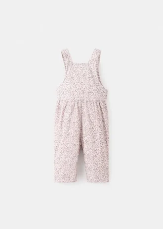 Blumige Latzhose aus Cord