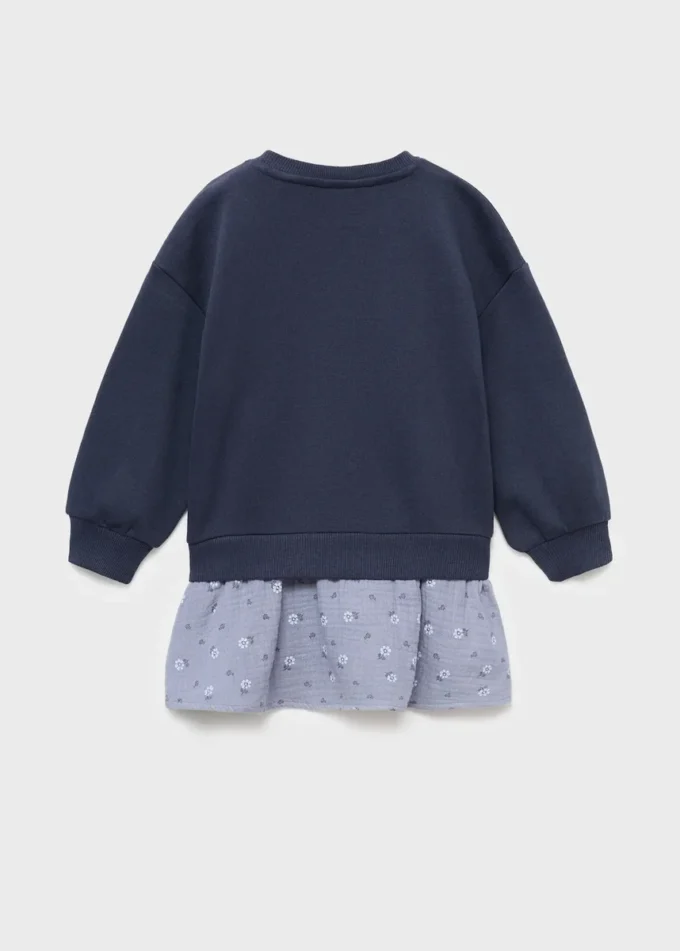 Blumiges Sweatshirtkleid Blumiges Sweatshirtkleid
