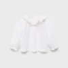 Bluse mit Babydoll-Kragen