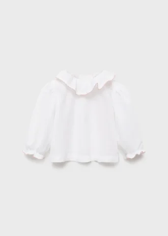 Bluse mit Babydoll-Kragen
