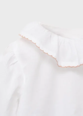 Bluse mit Babydoll-Kragen