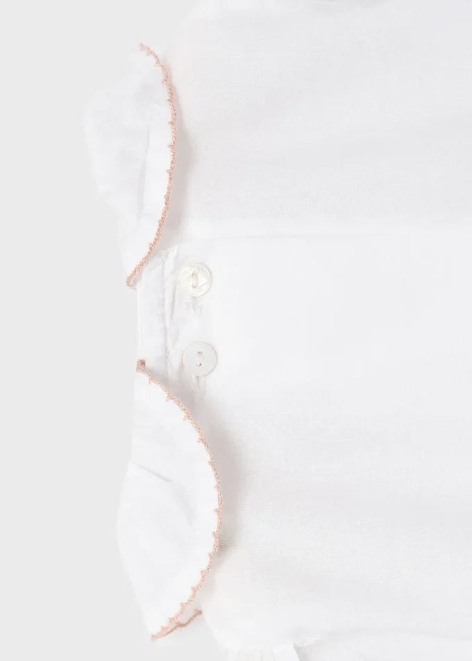Bluse mit Babydoll-Kragen