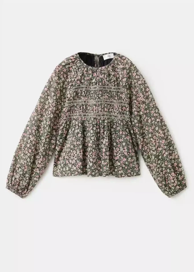 Bluse mit Blumenprint