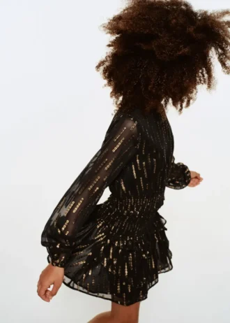 Bluse mit Lurex-Details