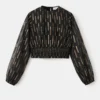 Bluse mit Lurex-Details