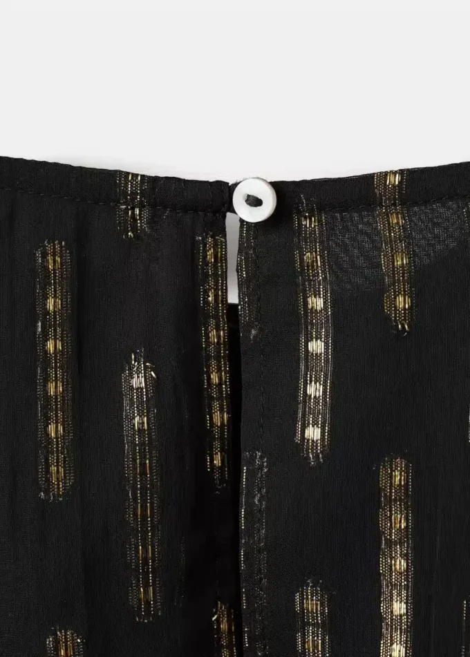 Bluse mit Lurex-Details