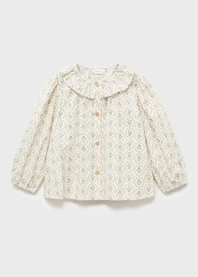 Bluse mit Peter-Pan-Kragen Bluse mit Peter-Pan-Kragen