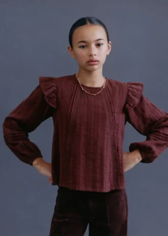 Bluse mit Plissee-Detail