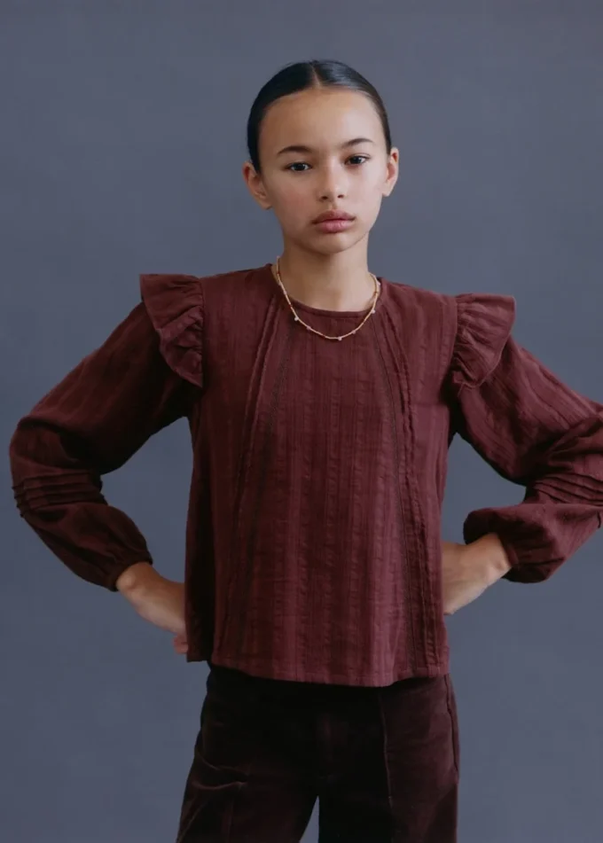 Bluse mit Plissee-Detail Bluse mit Plissee-Detail