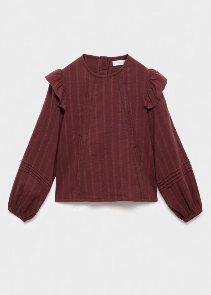 Bluse mit Plissee-Detail Bluse mit Plissee-Detail