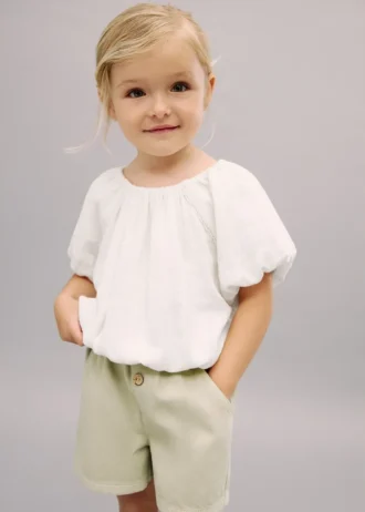 Bluse mit Puffärmeln