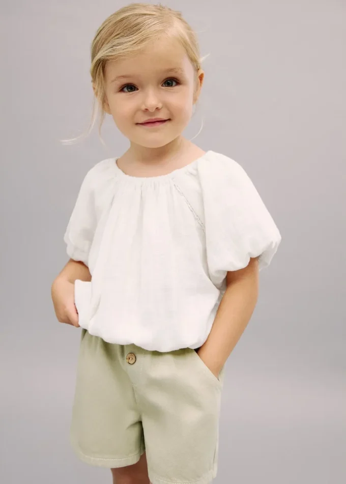 Bluse mit Puffärmeln Bluse mit Puffärmeln