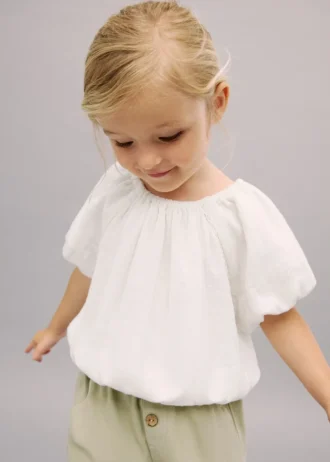 Bluse mit Puffärmeln