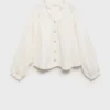 Bluse mit Puffärmeln