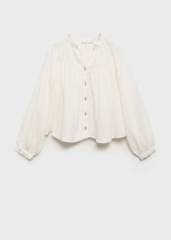 Bluse mit Puffärmeln