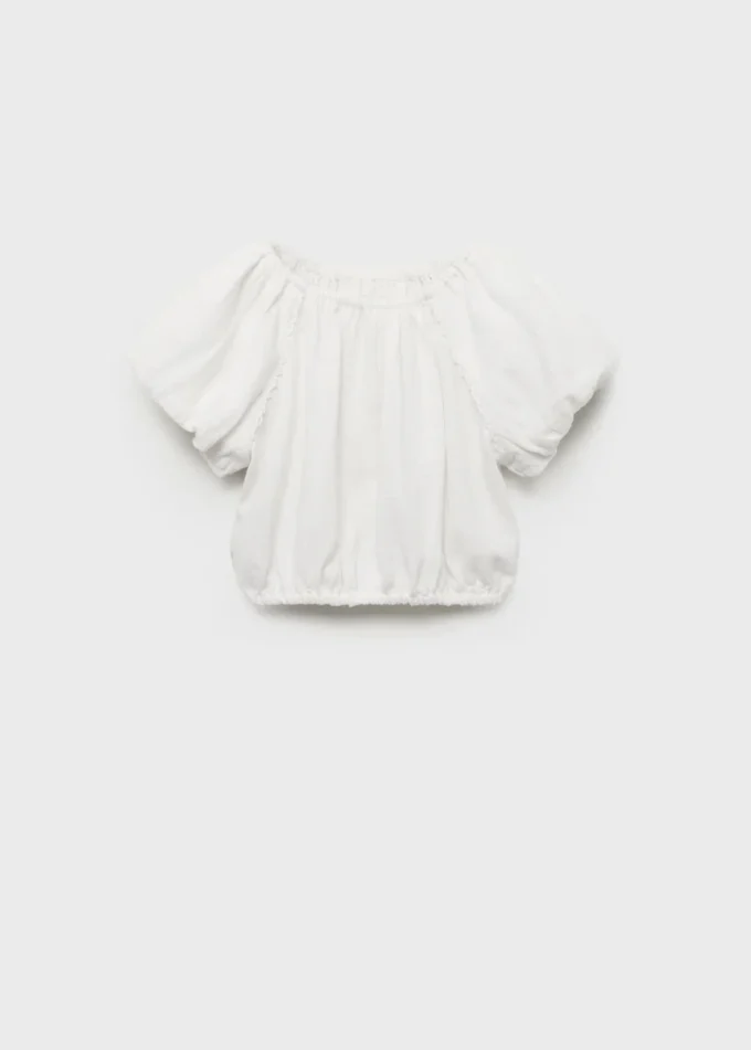 Bluse mit Puffärmeln Bluse mit Puffärmeln