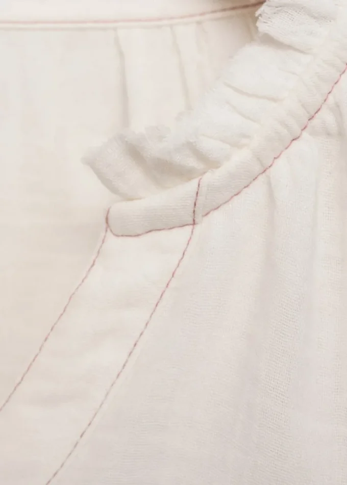 Bluse mit Puffärmeln