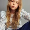 Bluse mit Rüschenprint Bluse mit Rüschenprint