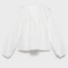Bluse mit Spitzenbesatz Bluse mit Spitzenbesatz