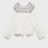 Bluse mit Stickdetails Bluse mit Stickdetails