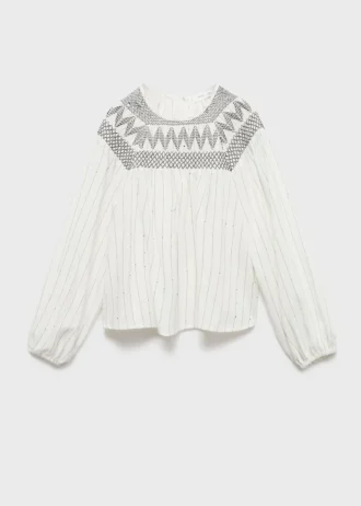 Bluse mit Stickdetails Bluse mit Stickdetails