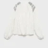 Bluse mit Stickdetails Bluse mit Stickdetails