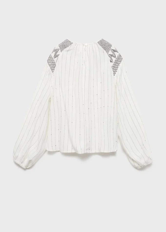 Bluse mit Stickdetails Bluse mit Stickdetails