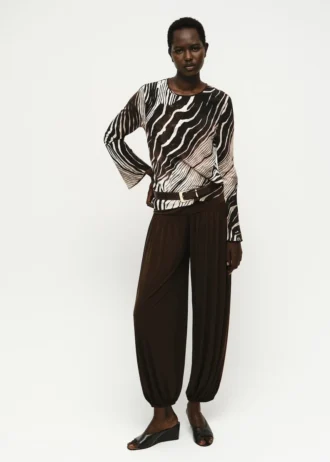 Bluse mit Zebradruck