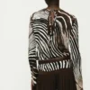Bluse mit Zebradruck