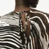 Bluse mit Zebradruck