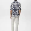 Blusenhemd mit Knittereffekt und Blumenmuster Blusenhemd mit Knittereffekt und Blumenmuster