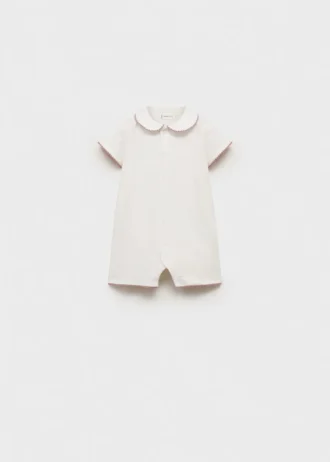 Bodysuit-Pyjama mit Babydoll-Ausschnitt