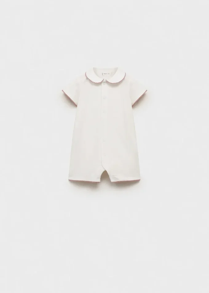 Bodysuit-Pyjama mit Babydoll-Ausschnitt