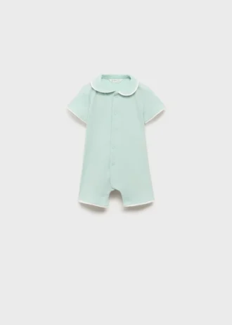 Bodysuit-Pyjama mit Babydoll-Ausschnitt