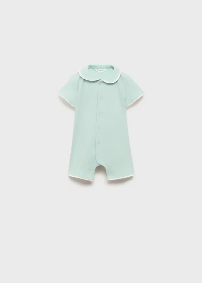 Bodysuit-Pyjama mit Babydoll-Ausschnitt