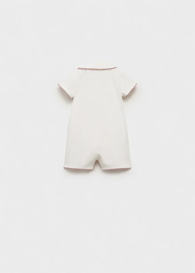 Bodysuit-Pyjama mit Babydoll-Ausschnitt
