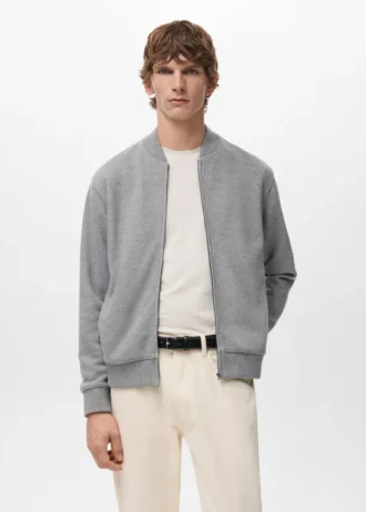 Bomber-Hoodie mit Reißverschluss