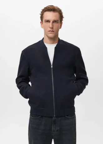 Bomber-Hoodie mit Reißverschluss